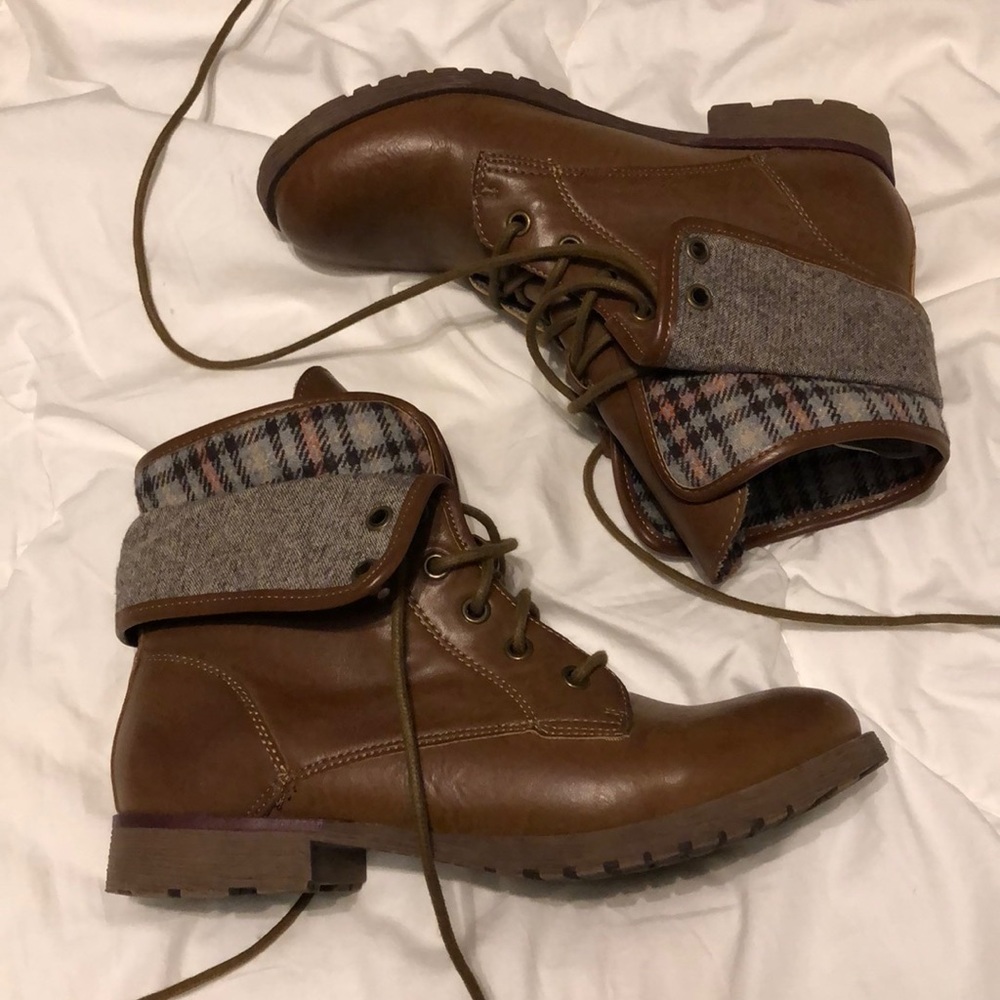 Rock and Candy Lace-Up Ankle Boots